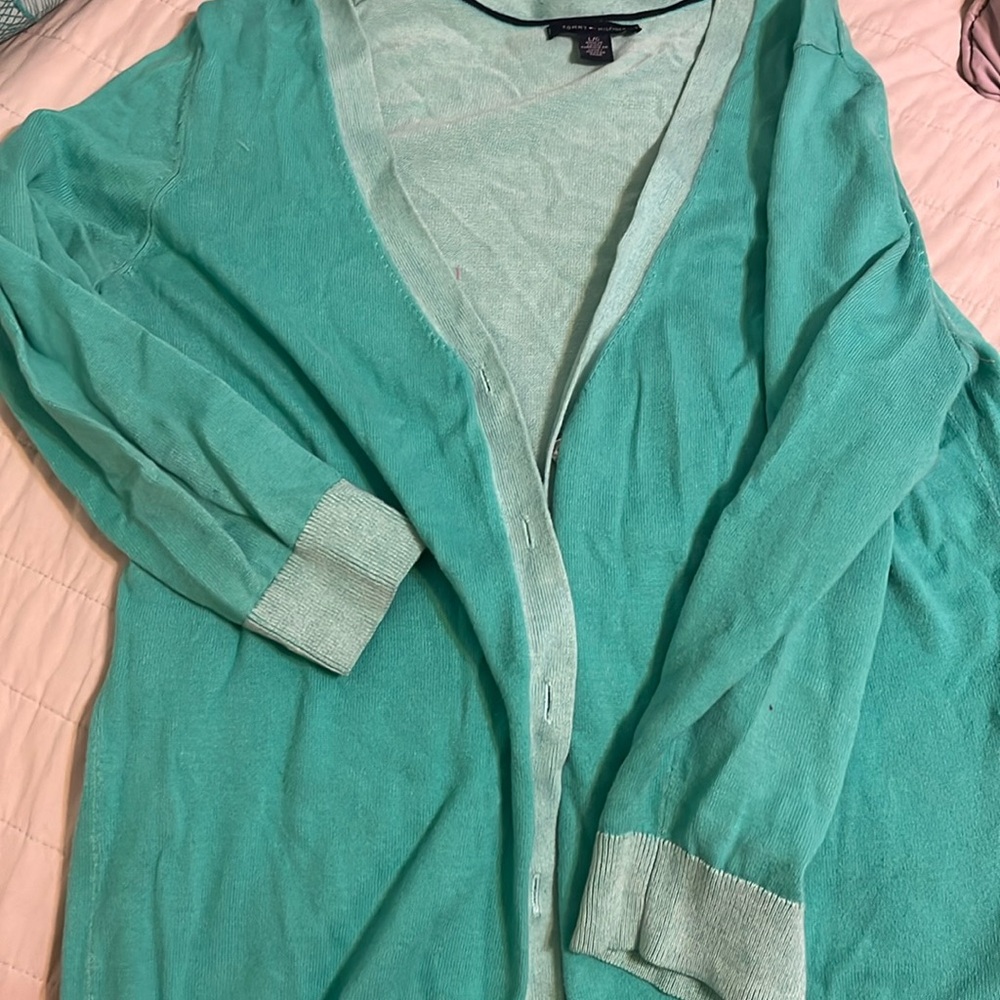 Tommy Hilfiger cardigan teal